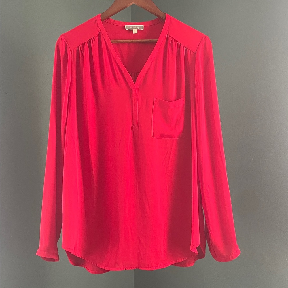 Dleione Red Blouse